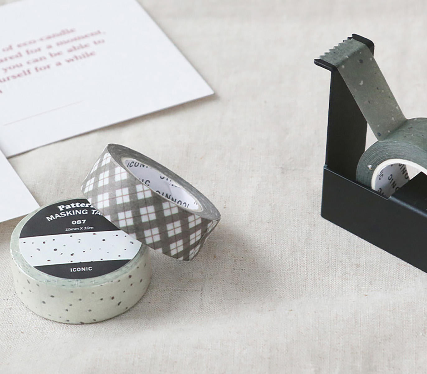 Iconic | Washi Tape Masking Tape Nº087 Grey Terrazzo