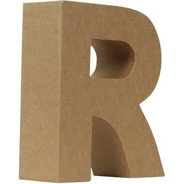 Letra “R” Papel Maché 17,5cm Ancha