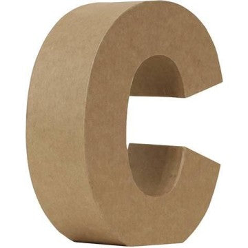 Letra “C” Papel Maché 17,5cm Ancha