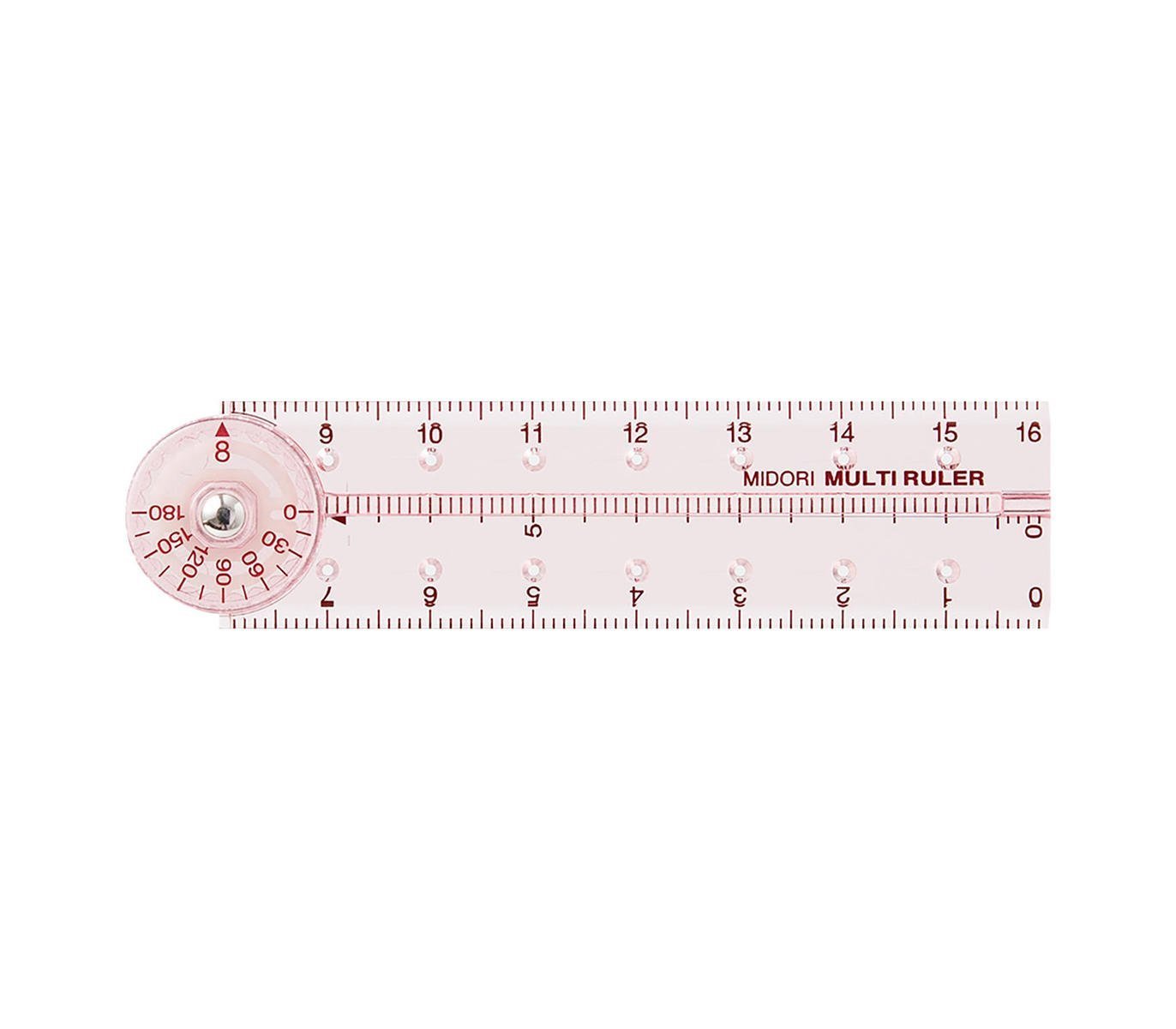 Multi Ruler 16cm Rosa