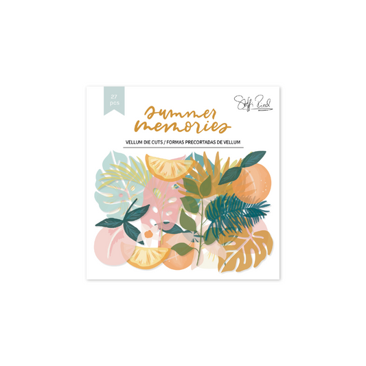 Die cuts vellum Summer Memories