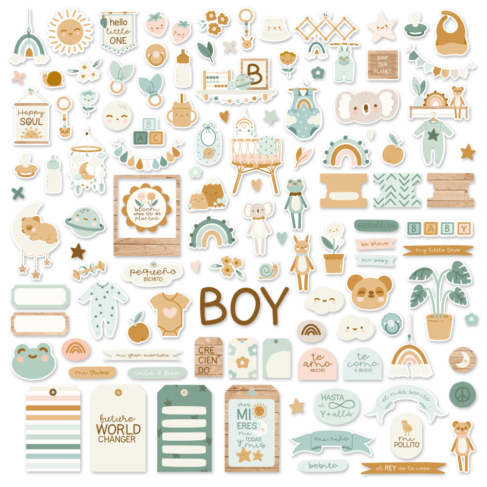 Die Cuts Boy Baby Bloom Mintopia