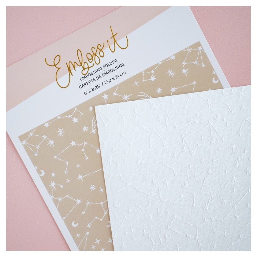 Carpeta de embossing “Perseidas” 6”X 8,25” Lora Bailora