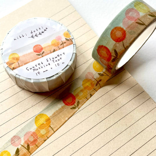 nikki dotti | Washi Tape “Sunset Flowers”