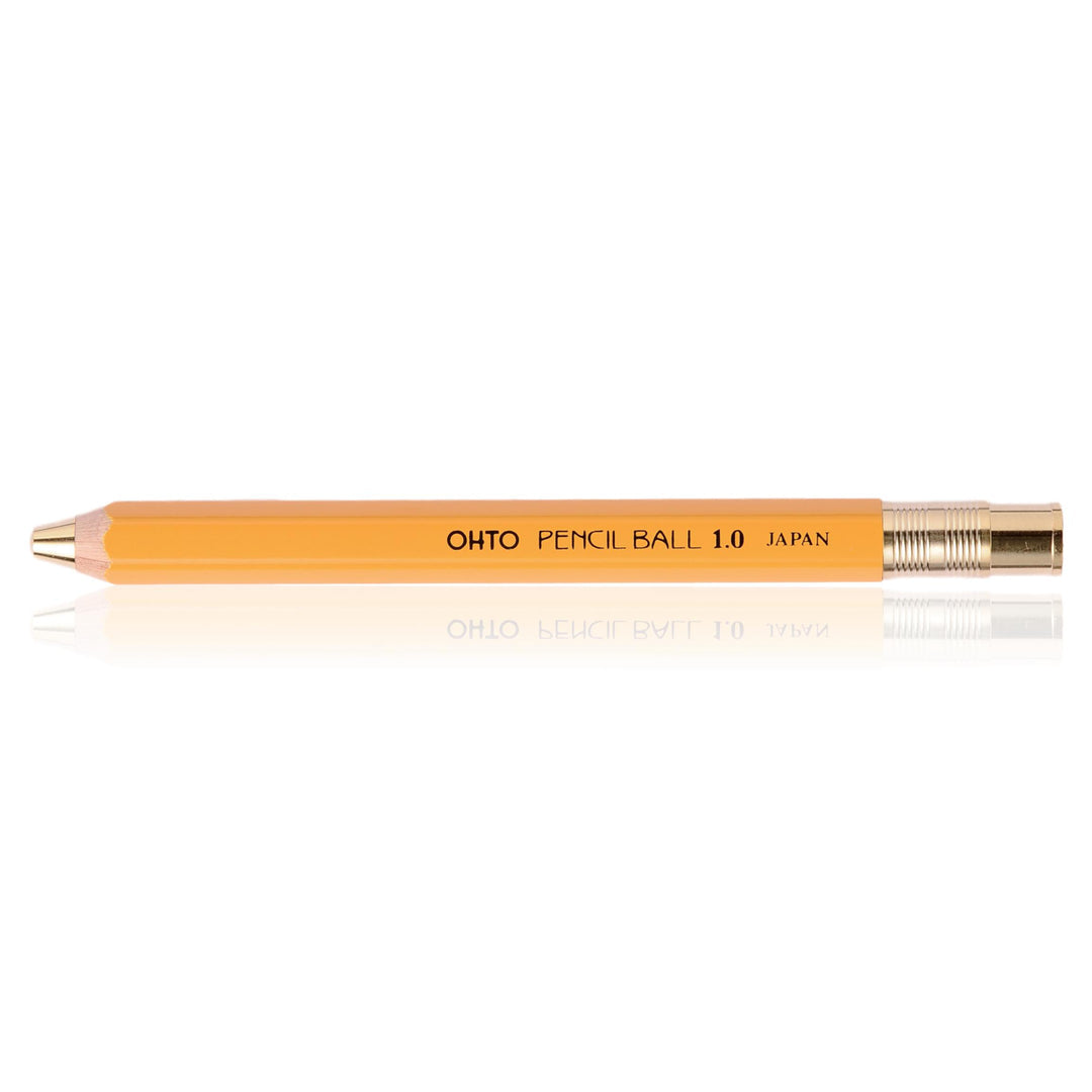 OHTO - Pencil Ball - Bolígrafo Retráctil Amarillo (13,5cm)1.0
