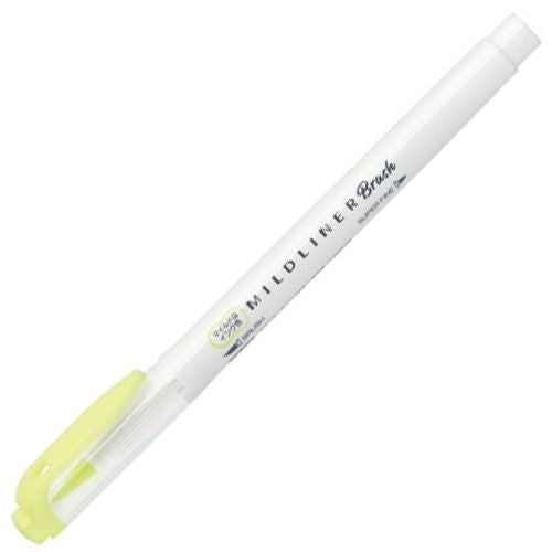 ZEBRA | Mildliner Brush Pen Rotulador Doble Punta Amarillo Fluorescente-Yellow