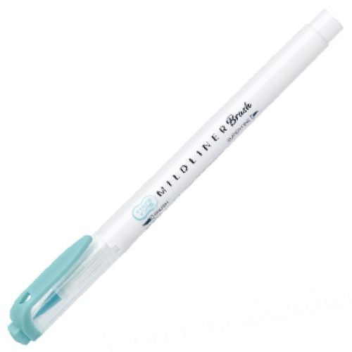 ZEBRA | Mildliner Brush Pen Rotulador Doble Punta Azul Fluorescente-Blue