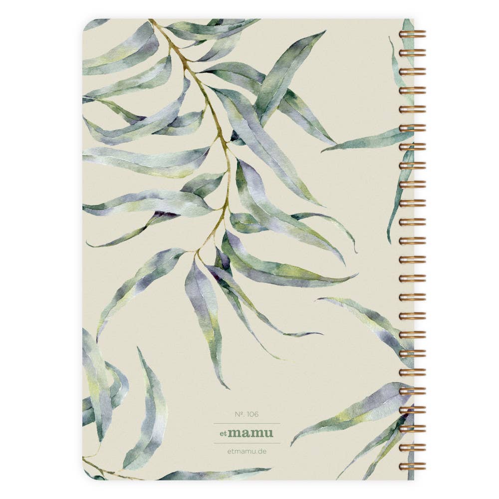 Cuaderno Bloc de notas Wild Leaves A5 - Et Mamu