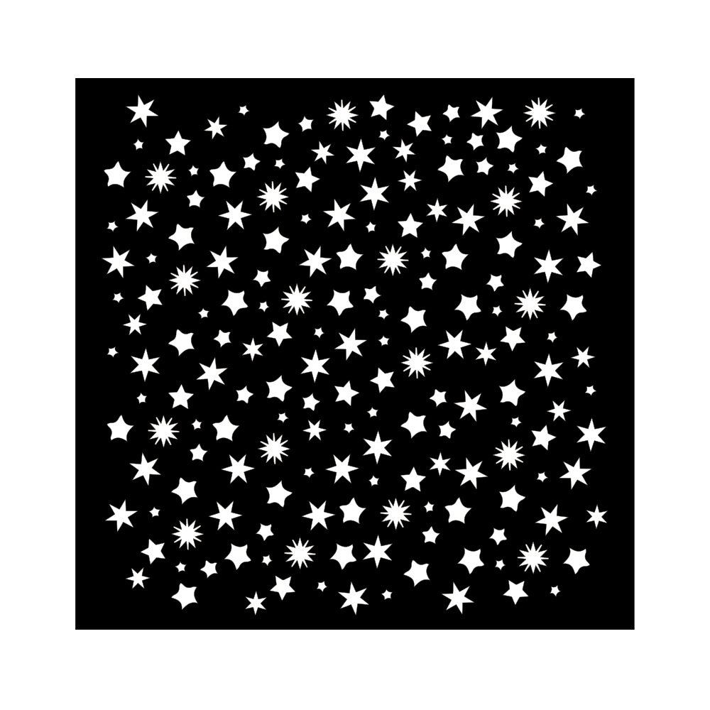 Stencil Star Pattern Classic Christmas Stamperia 18x18