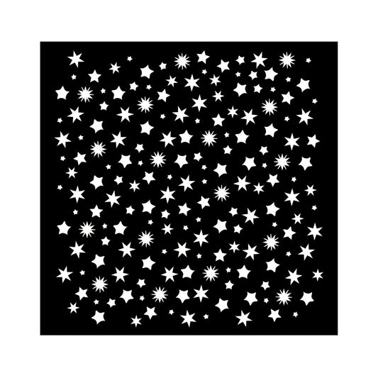 Stencil Star Pattern Classic Christmas Stamperia 18x18