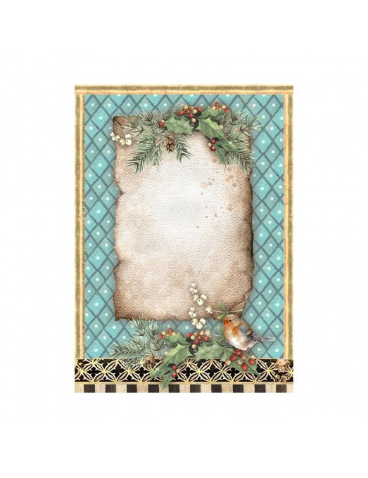 Papel Arroz A6 Backgrounds 8ud The Nutcracker Stamperia