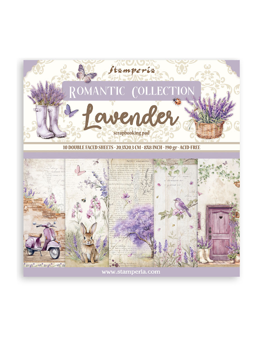 Colección  Lavender 20x20 Stamperia