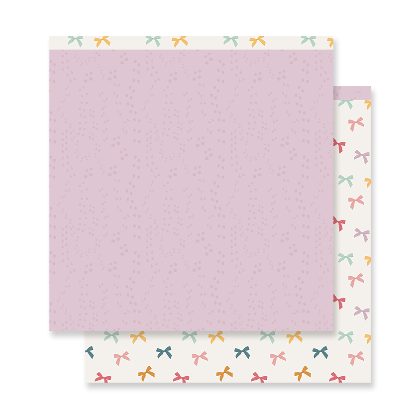 Kit de 12 Papeles Estampados a doble cara 30,5x30,5cm Little M Lora Bailora