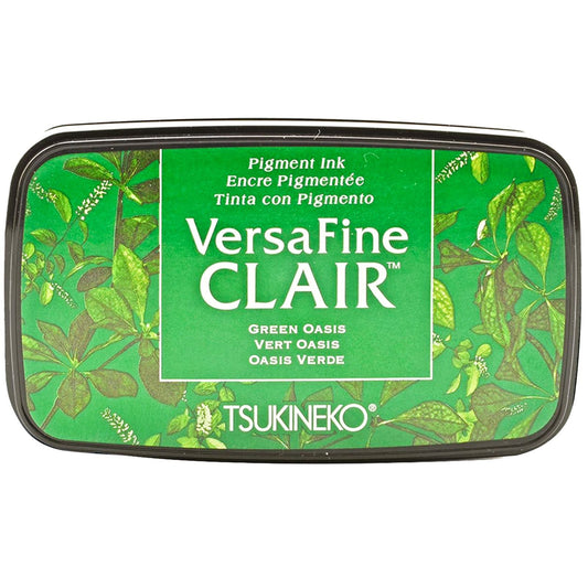 Tinta VersaFine Clair Inkpad Green Oasis - Oasis Verde Tsukineko